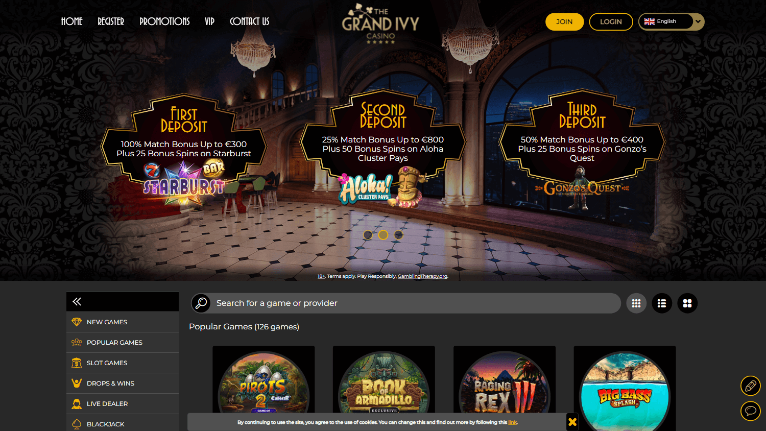 The Grand Ivy Casino Desktop screenshot